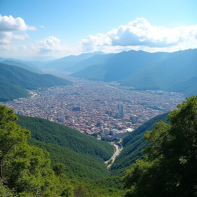 Vista panorámica de Medellín